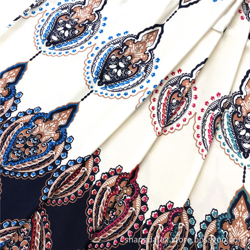 Fashion Design Rayon Twill Printed For Dress